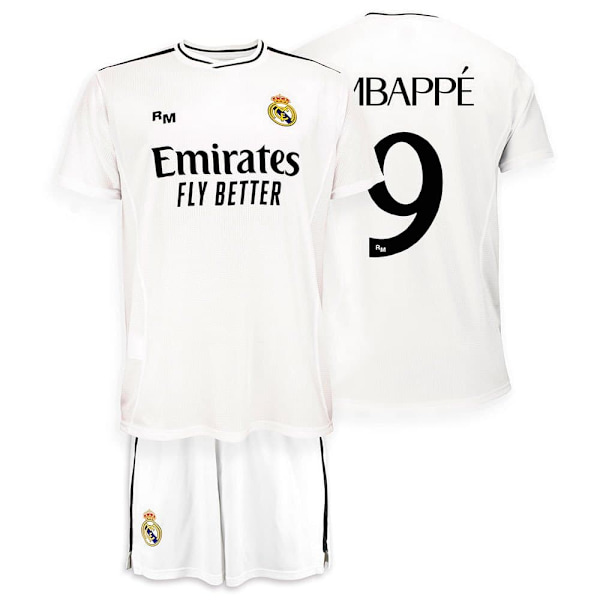 Real Madrid Mbappe 24/25 Junior-kotipeli Valkoinen 6 Years
