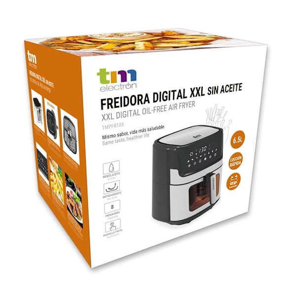 Tm Electron Air Fryer Tmpfr105 6.5l Søvfarvet 6.5 Liters / EU Plug