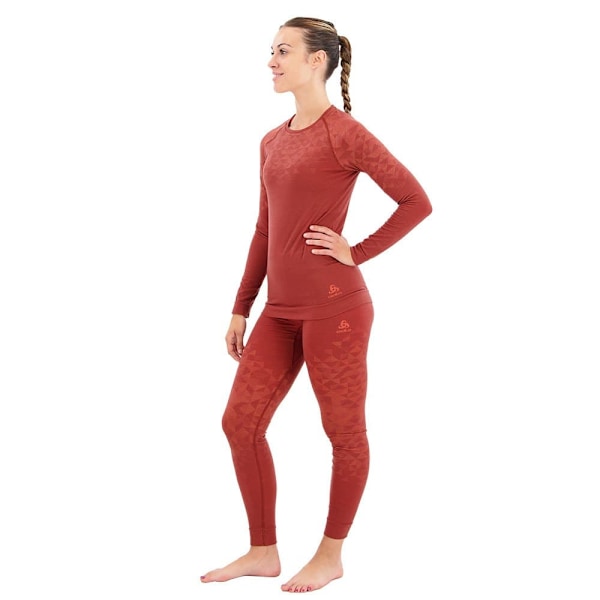 Odlo Leggings Kinship Pw 200 Rød M Kvinde