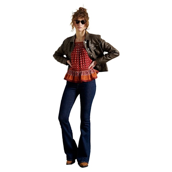 Superdry Trucker Jakke Leather Stateside Brun L Kvinde