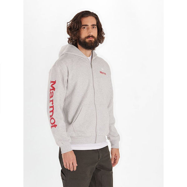 Marmot Sweatshirt Med Fuld Lynlås For Life Grå M Mand