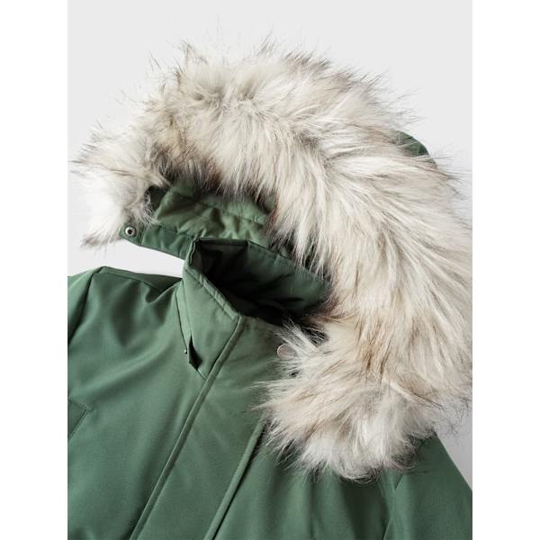 Name It Milla Long Parka Grönt 8 Years Flicka