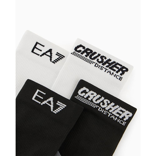 Ea7 Emporio Armani Crusher Distance Sokker 2 Par Hvid,Sort EU 44-45 Mand