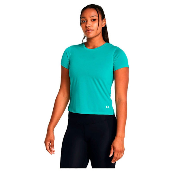 Under Armour Kortärmad T-shirt Launch Grönt L Kvinna
