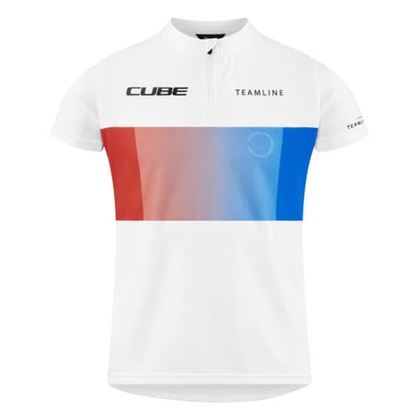 Cube Kortärmad Tröja Teamline Vit 2XL Pojke