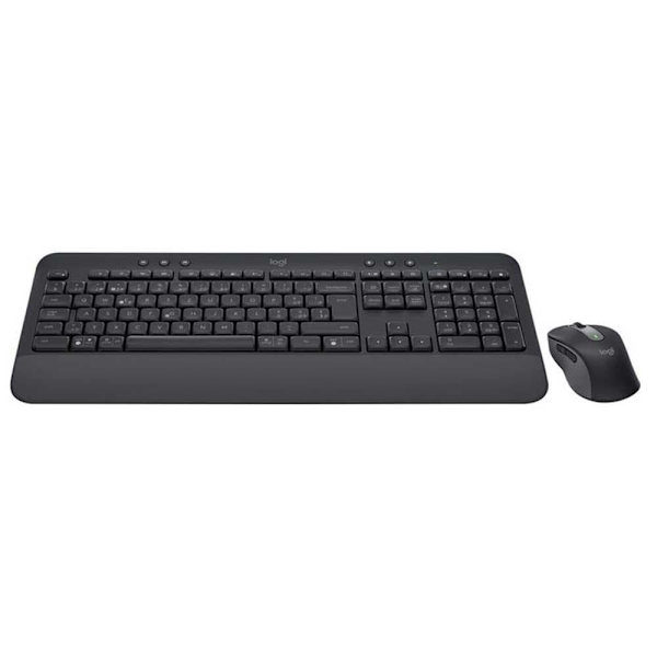 Logitech Trådløs Mus Og Tastatur Mk650 Søvfarvet Nordic QWERTY