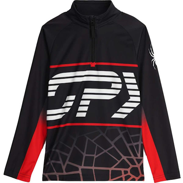 Spyder Half Zip Fleece Web Musta S