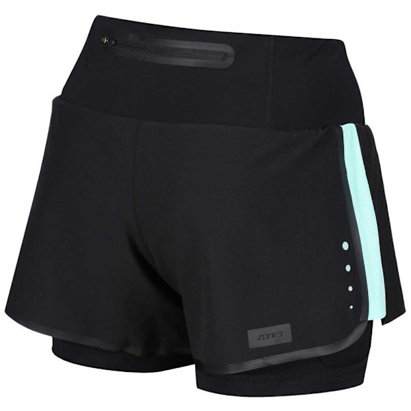 Zone3 Shorts Bukser Rx3 Compression 2 In 1 Sort L Kvinde