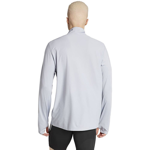 Adidas Halv Lynlå Sweatshirt Own The Run Base Grå XL / Regular Mand