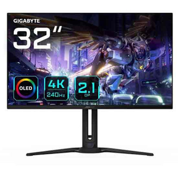 Gigabyte Fo32u2p 31´´ 4k Oled 240hz Böjd Gamingskärm Svart