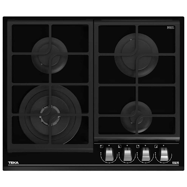 Teka Maestro Gzc 64320 Gaskomfur 60 Cm 4 Blus Sort