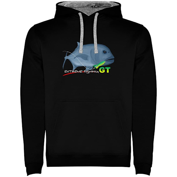 Kruskis Hættetrøje Gt Extreme Fishing Two-colour Sort S Mand