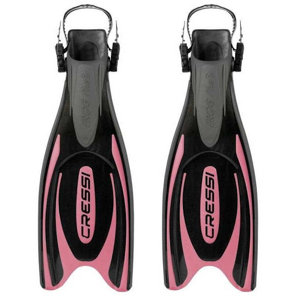 Cressi Dykkerfinner Frog Plus Sort,Rosa EU 35-38