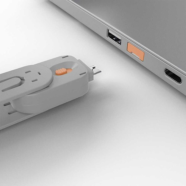 Lindy Usb-portlås 40453 Søvfarvet