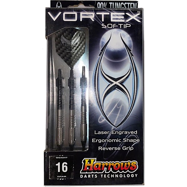 Harrows Dart Soft Tip Vortex 90%tugsten Silver