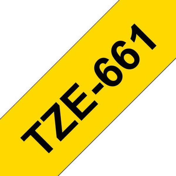 Brother P-touch Tze661 Gul,Sort
