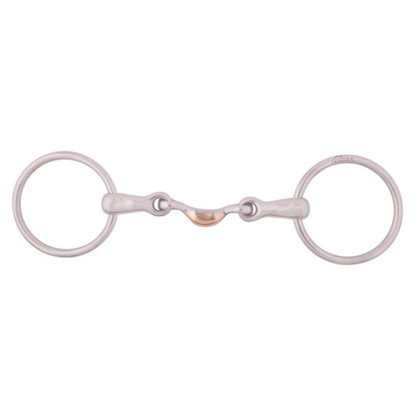Pessoa Dubbelfogad Lös Ring Snaffle Magic System 14 Mm Silver 12.5 cm