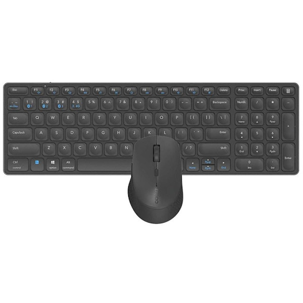 Rapoo Trådlös Mus Och Tangentbord 9700m Svart