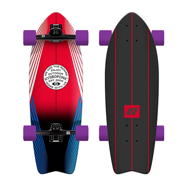 Hydroponic Fish 28´´surfskate Flerfärgad 9.3 Inches