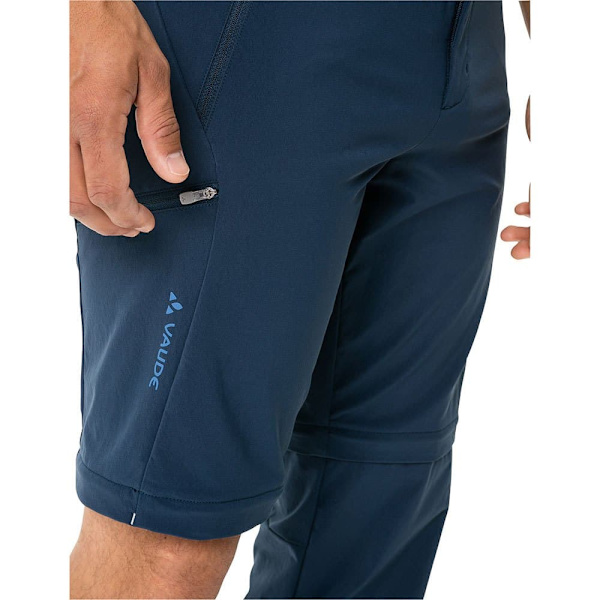 Vaude Farley Stretch Zip Off Ii Byxor Blå 62 / Regular Man