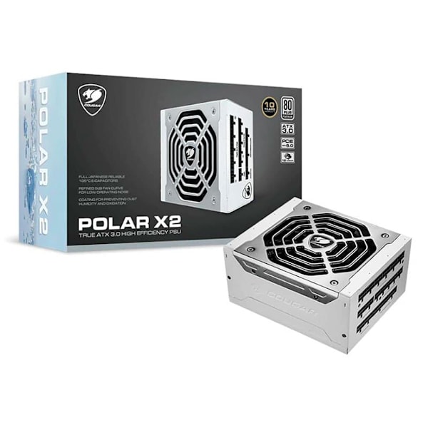 Cougar Modulær Strømforsyning Polar X2 80 Plus Platinum 1200w Søvfarvet