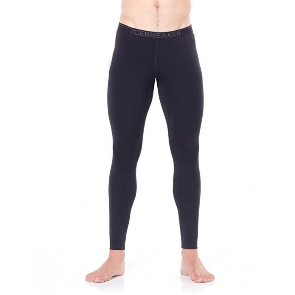 Icebreaker Leggings 200 Oasis Merino Sort M Mand
