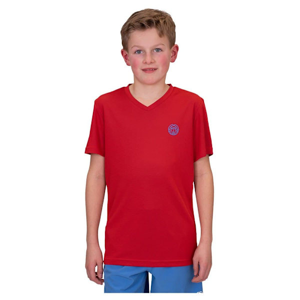 Bidi Badu Kortärmad T-shirt Crew Inside Out V-neck Röd 152 cm Pojke
