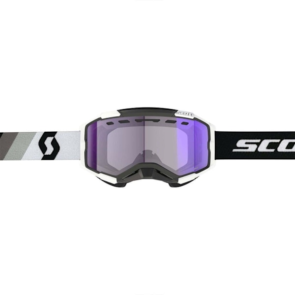 Scott Skoterglasögon Fury Snow Cross Ls Vit Light Sensitive Blue Chrome/CAT2