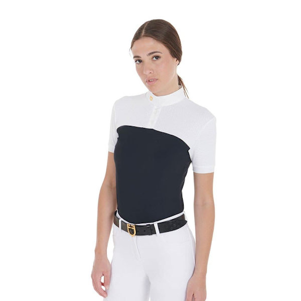 Equestro 1/2 Mesh Kortærmet Polo  S