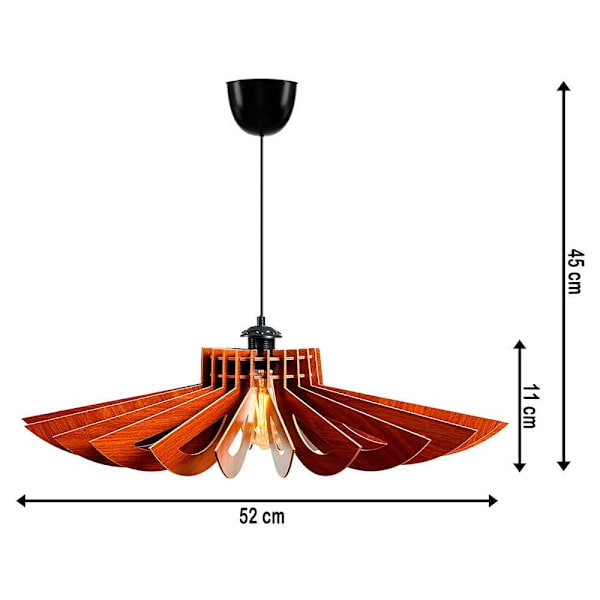 Wellhome Hængende Lampe Wh1108 2 Enheder Gylden