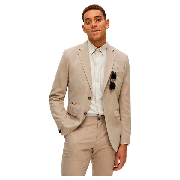 Selected Neil Slim Fit Bleiseri Beige 98 Mies