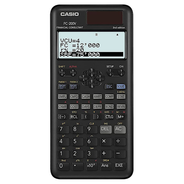 Casio Videnskabelig Regnemaskine Fc200v2wet Søvfarvet