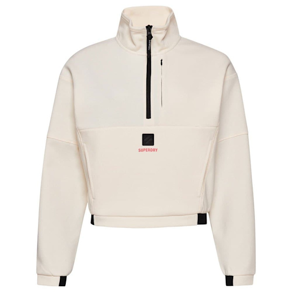 Superdry Tröja Med Halv Dragkedja Code Tech Beige 2XS Kvinna