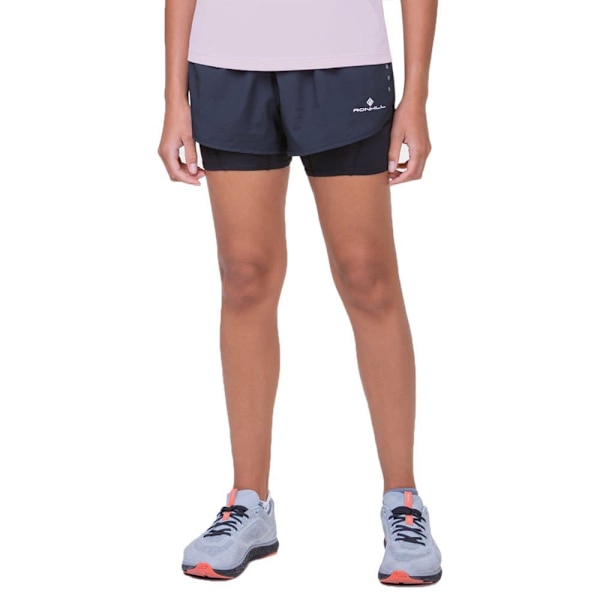 Ronhill Core Twin Shorts Sort 10 Kvinde