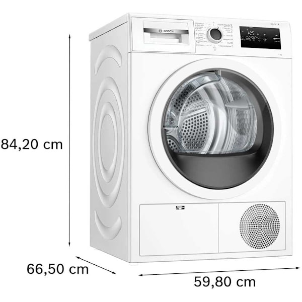 Bosch Frontmatad Torktumlare Wtn85201es  7 kg