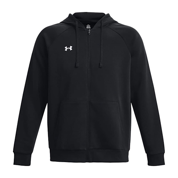 Under Armour Sweatshirt Med Full Dragkedja Rival Fleece Svart M / Regular Man