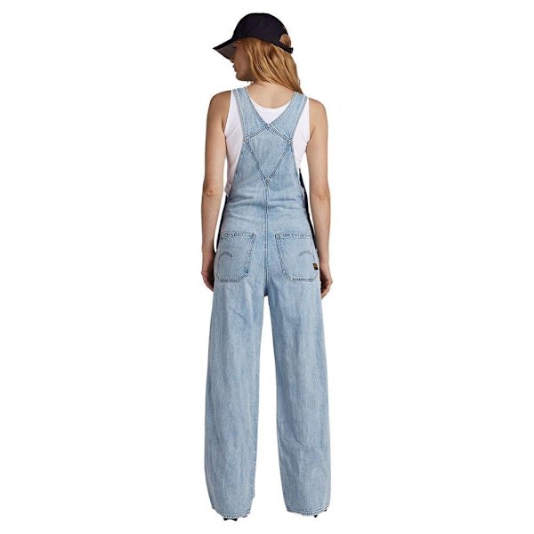 G-star Jumpsuit Leg Dungaree Straight Fit Blå S Kvinna