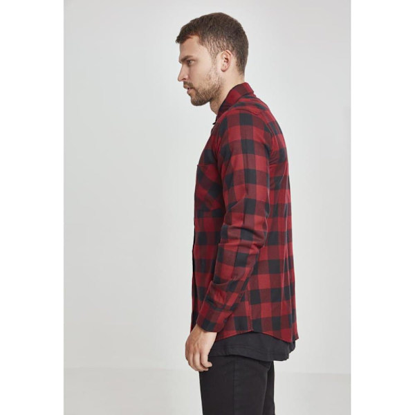 Urban Classics Basic Flannelskjorte Sort L Mand
