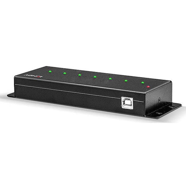 Lindy Port Hub Usb 2.0 7 Svart