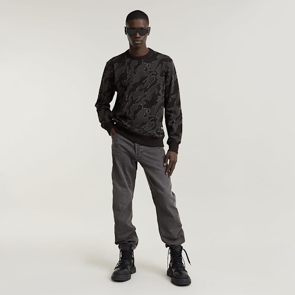 G-star Island Camo Sweatshirt Sort S Mand