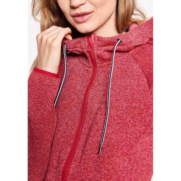 Sea Ranch Sweatshirt Med Fuld Lynlås Bea Rød L Kvinde