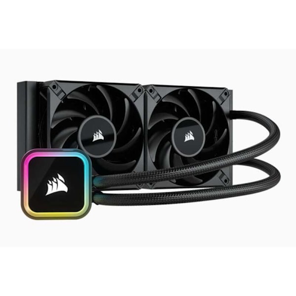 Corsair Vätskekylning H100i Cw-9060058-ww 120 Mm Silver Svart