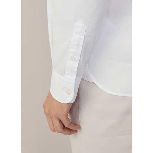 Hackett Dyed Oxford Pitkähihainen Kauluspaita Valkoinen 2XL Mies