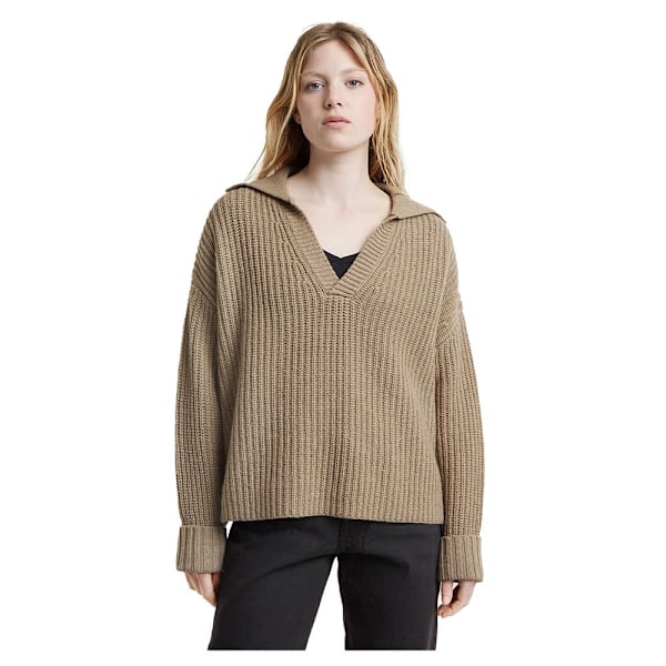 G-star D25220-d890 Heavy Pikétröja Med Lång ärm Beige 2XS Kvinna