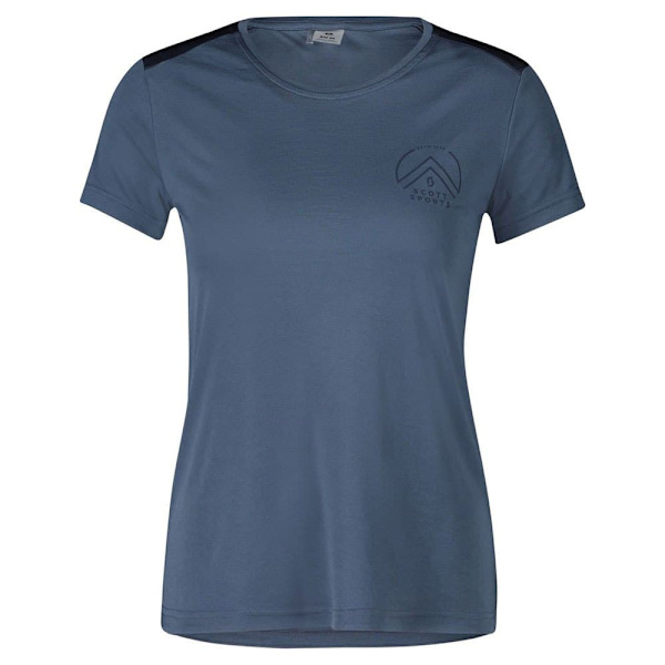 Scott Kortärmad T-shirt Endurance Tech Blå S Kvinna
