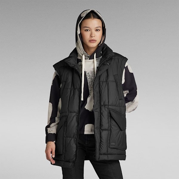 G-star Modular Pufferjakke Sort S Kvinde