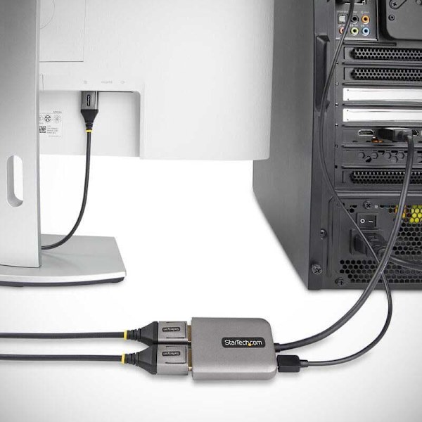 Startech 2 Displayport -keskitin
