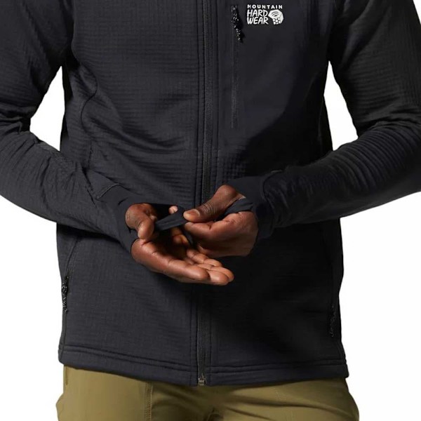 Mountain Hardwear Hættetrøje Power Grid Sort L Mand