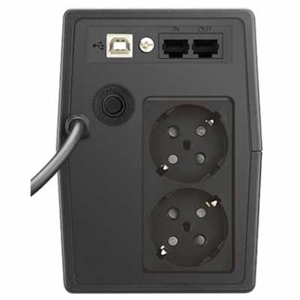 Phasak Ups Ph 9465 650va Sort One Size / EU Plug