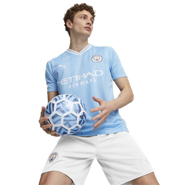 Puma Hemmet Kortärmad T-shirt Mcfc 23/24 Blå XL